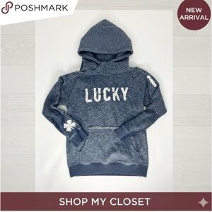 Lucky Brand Heathered Navy Kids Hoodie
